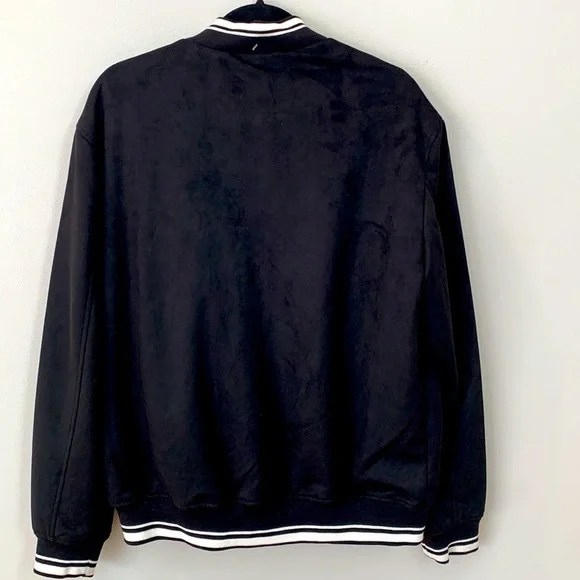 Robert Graham Faux Suede Varsity Jacket NWT - Picture 5 of 9